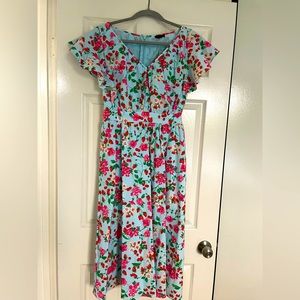 Ann Taylor floral maxi dress
